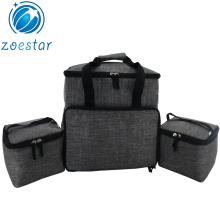 3pcs Outdoor Picnic Insulated cooler Bag Set Including Lunch Container Holder Pet Traveling Luggage Set
